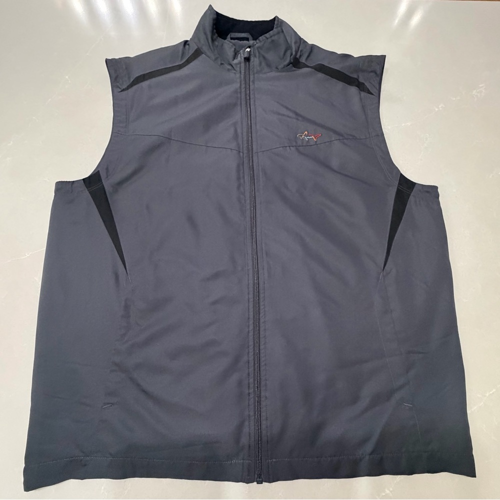 Greg Norman for Tasso Ella Charcoal Men’s Golf Vest, Large